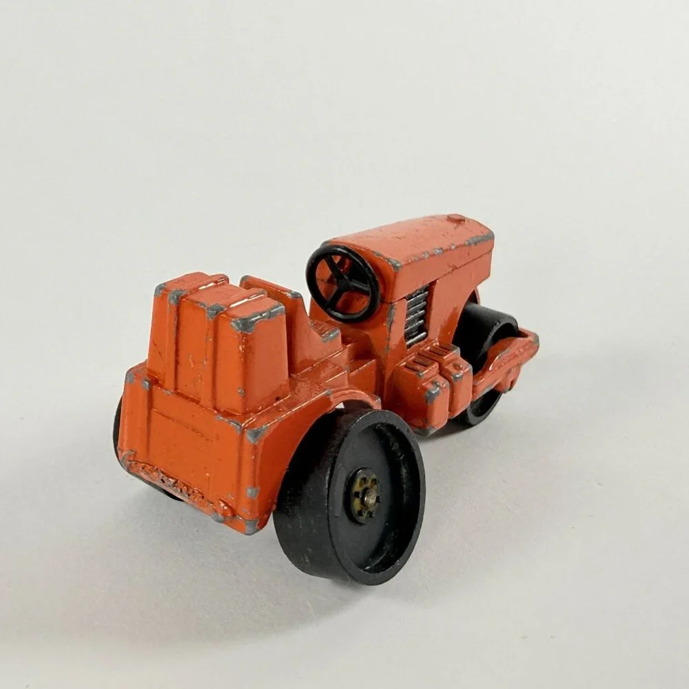Vintage Tootsie Diecast Fire Truck Ford Wrecker & Hong Kong Road Roller 1960s